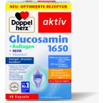 Doppelherz Aktiv Glucosamin 1650 + Kolagen + MSM + Vitamin C 40 kapslí – Hledejceny.cz