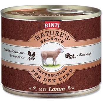 Finnern Rinti Nature‘s Balance jehně & hnědá rýže & vejce 185 g