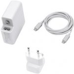 COTECi USB-C Power adaptér pro MacBook s C-C kabelem 2m 61W bílá – Zbozi.Blesk.cz