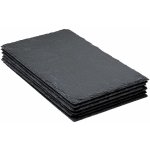 Secret de Gourmet Sada 6 břidlicových talířů talíře fingerfood 18 x 30 cm – Hledejceny.cz