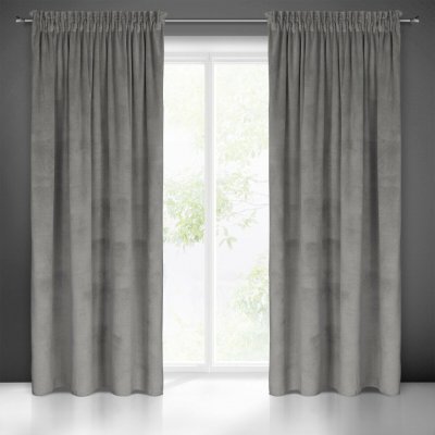 EUROFIRANY ZATEMŇOVACÍ ZÁVĚS NA PÁSCE ELIZA 140X300 CM ŠEDÁ – Hledejceny.cz