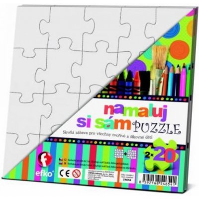 Efko Namaluj si sám puzzle 2 čtverce – Zboží Mobilmania