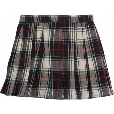 GAP dívčí sukně Wov Pleated černá bílá červená – Zboží Mobilmania