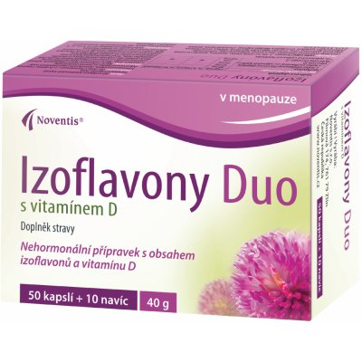 Noventis Izoflavony Duo s vitamínem D 60 kapslí – Hledejceny.cz
