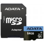 ADATA microSDXC 64 GB UHS-I U1 AUSDX64GUICL10A1-RA1 – Zboží Živě
