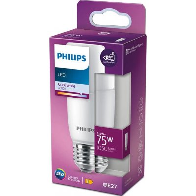 Philips E27 Stick LED žárovka 9.5W = 75W 1050 lm 4000K denní bila – Hledejceny.cz