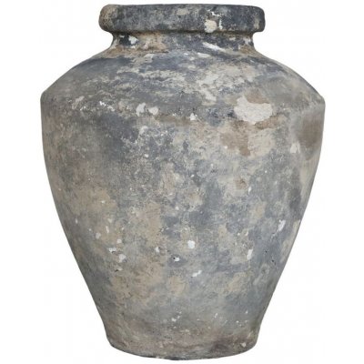Šedá antik hliněná váza Grimaud L - Ø 35*55 cm - Chic Antique – Hledejceny.cz