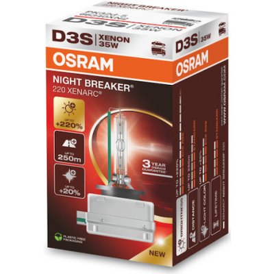 Osram Xenonová výbojka D3S NIGHT BREAKER 220 XENARC 66340XN2 – Zboží Mobilmania