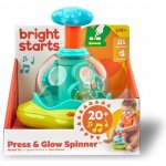 Bright Starts Hračka hudební svítící Press & Glow Spinner – Zboží Dáma