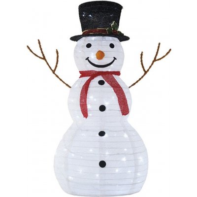 UH Vánoční LED dekorace, sněhulák, 80 LED, 90cm, venkovní, Retlux – Sleviste.cz