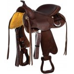 *W* Sedlo westernové Freemax Short Leather Cow hnědé – Zboží Dáma