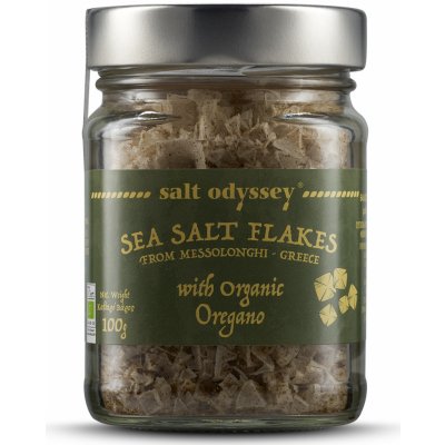 Salt Odyssey mořská sůl ve vločkách oregano ORGANIC 100 g – Hledejceny.cz