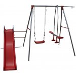 4iQ Dětské kovové hřiště TIM červené – Zboží Dáma