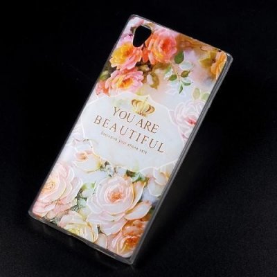 Pouzdro Texture gelové Sony Xperia L1 - květiny – Zboží Mobilmania