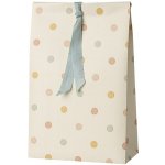 Maileg Papírový sáček Multi Dots 28,5 cm – set 5 ks, krémová barva, papír – Sleviste.cz
