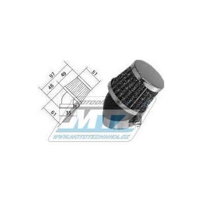 Filtr vzduchový s přírubou - průměr 35mm (zahnutý 45°) RA-XPOWER-354 – Hledejceny.cz