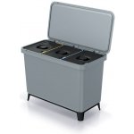 Prosperplast Odpadkový koš SYSTEMO 3x10 L šedý – Zboží Dáma