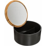 5five Simply Smart šperkovnice se zrcadlem černá – Zboží Mobilmania