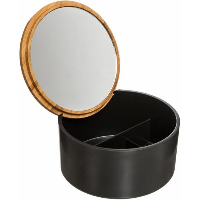 5five Simply Smart šperkovnice se zrcadlem černá – Zboží Mobilmania