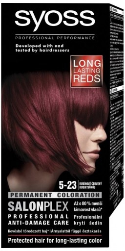 Syoss Color SalonPlex barva na vlasy 5-23 Rubínově červený od 112 Kč -  Heureka.cz