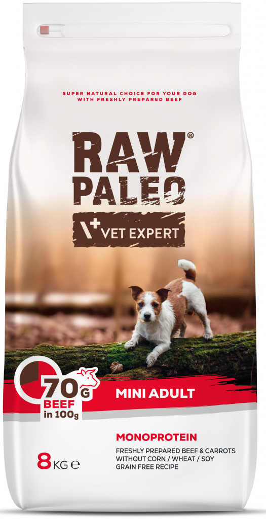 Vet Expert Raw Paleo Adult Dog Mini Beef 8 kg