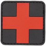 Nášivka 3D Medic Cross RED/BLACK – Zboží Dáma