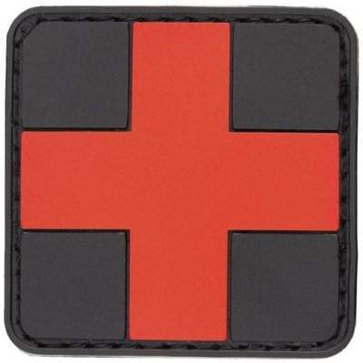 Nášivka 3D Medic Cross RED/BLACK – Zboží Dáma