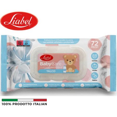 LIABEL BABY CARE Dětské vlhčené ubrousky TALCO 72 ks – Hledejceny.cz