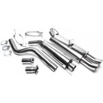 TA Technix sportovní nerezový catback výfuk Opel Kadett E htb 1.3 / 1.4 / 1.6 / 1.8 / 2.0 / (84-92), 2x 76 mm DTM zahnutá nerezová koncovka bez pertlu – Hledejceny.cz