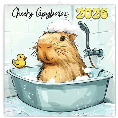 Poznámkový kalendář Rozverné kapybary 2026 – Zboží Mobilmania