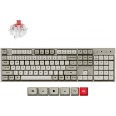 Keychron C2 Pro 8K QMK Wired RGB Swappable Super Banana Switch C2PX-M4Z-CZ – Hledejceny.cz