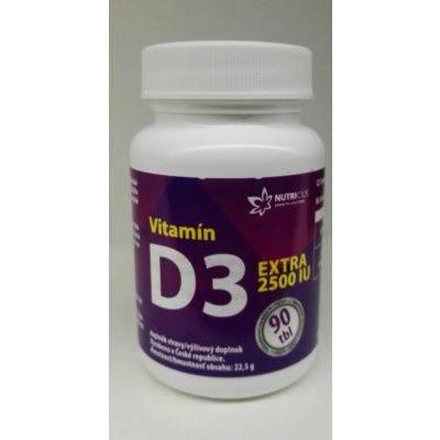 Nutricius Vitamín D3 EXTRA 2500IU 90 tablet – Zboží Dáma