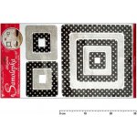 Anděl 10012 samolepící dekorace čtverce se stříbrnými glitrovými puntíky 60x32cm – Hledejceny.cz