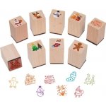 GOKI Dřevěná razítka s vánočním motivem – Zboží Mobilmania