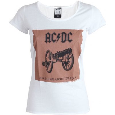 Tričko metal AMPLIFIED AC-DC About To Rock bílá