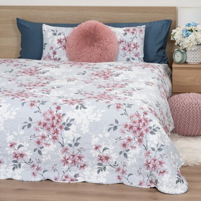 4Home Přehoz na postel Blooming spring, 220 x 240 cm + 2x 40 x 40 cm – Zboží Mobilmania