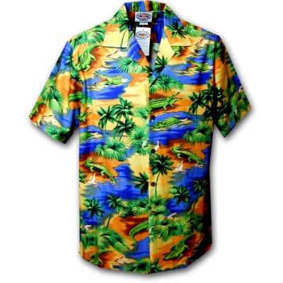 Pacific Legend Havajská košile s motivem aligátorů