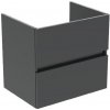 Koupelnový nábytek Ideal Standard Eurovit 55x60x44 cm, 2 zásuvky, lesklá šedá R0259TI