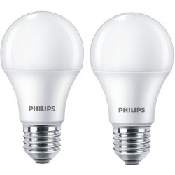 Philips 8719514471016 LED žárovka CorePro E27 10W/75W 1055lm 4000K A60 bílá 2-set