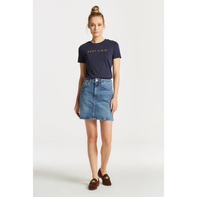 Gant Denim Skirt modrá – Zboží Dáma