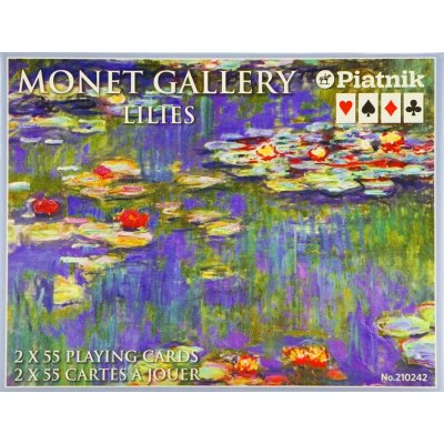 Hrací karty Piatnik 2 balíčky, Monet, Lilie – Zbozi.Blesk.cz