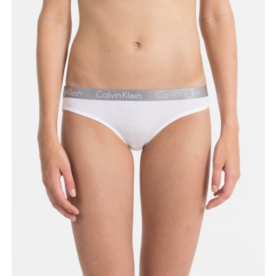 Calvin Klein Dámské kalhotky Bikini QD3540E100 bílá – Zboží Mobilmania