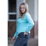 Italy fashion Dámský svetr COCOA Šalvějová, – Zboží Mobilmania