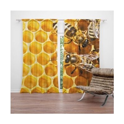 Sablio Závěs Včely: 2ks 140x250cm – Hledejceny.cz