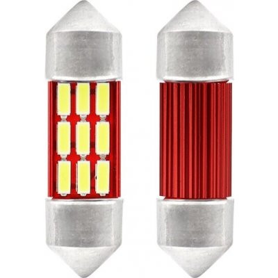 AMIO LED CANBUS 4014 12SMD Festoon C5W C10W C3W 31mm White 12V/24V – Hledejceny.cz