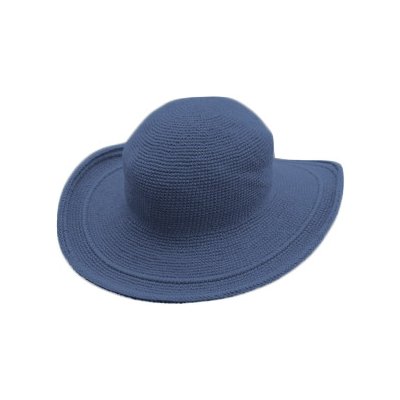Foxgloves háčkovaný klobouk modrý