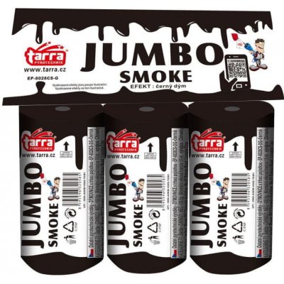 Tarra pyrotechnik Dýmovnice JUMBO SMOKE Černá 3 ks s trhací pojistkou – Hledejceny.cz