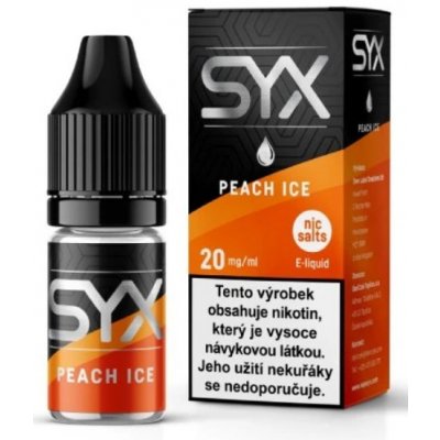 SYX NS Peach Ice 10 ml 20 mg – Zboží Mobilmania