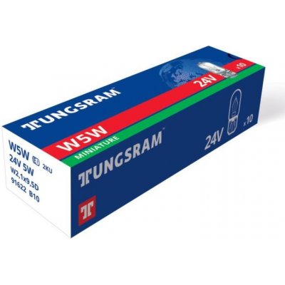 Tungsram W5W W2,1x9,5d 24V 5W