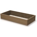 Prosperplast Vyvýšený záhon plastový Base Woody 149,2 cm hnědý IBWR-7587U – HobbyKompas.cz